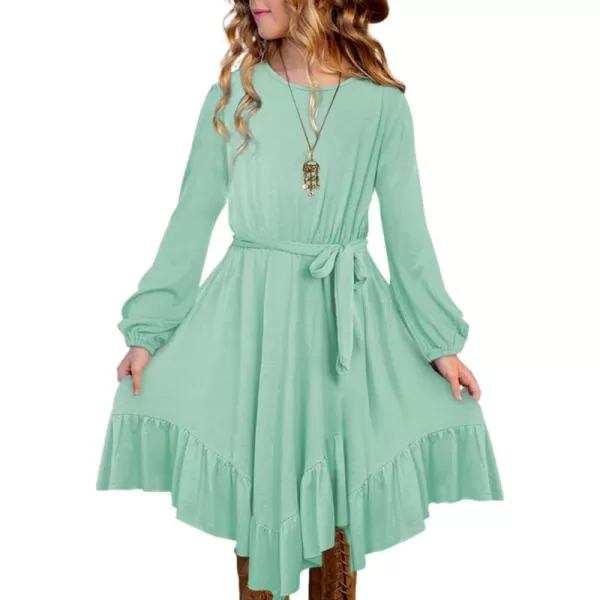 blibean Tween Girl Fashion Swing Dress Boho A-line Dresses 4-13 Years