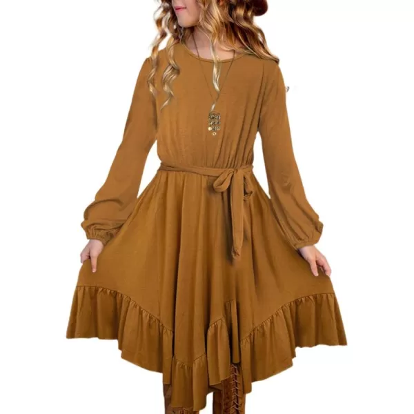 blibean Tween Girl Fashion Swing Dress Boho A-line Dresses 4-13 Years