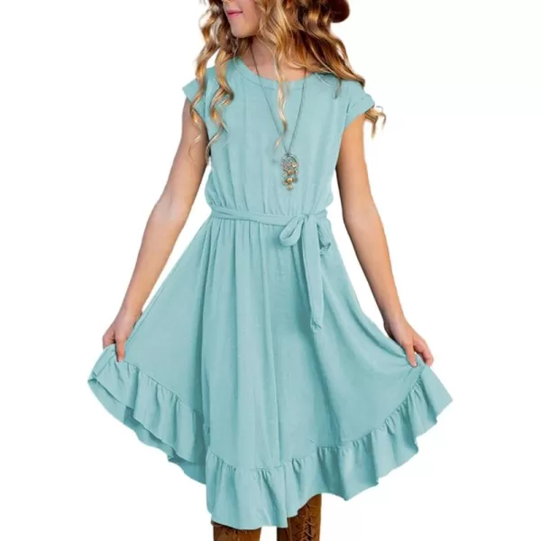 blibean Tween Girl Fashion Swing Dress Boho A-line Dresses 4-13 Years