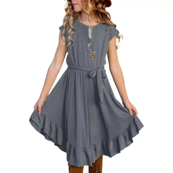 blibean Tween Girl Fashion Swing Dress Boho A-line Dresses 4-13 Years