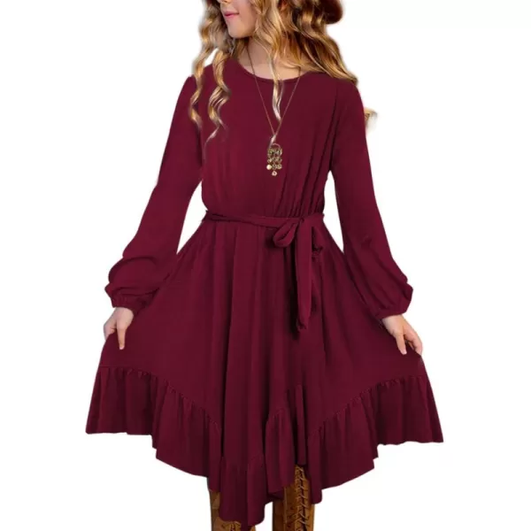blibean Tween Girl Fashion Swing Dress Boho A-line Dresses 4-13 Years