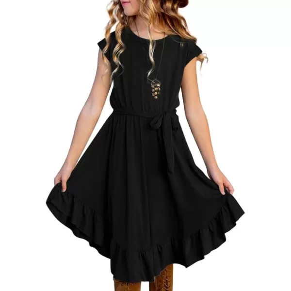 blibean Tween Girl Fashion Swing Dress Boho A-line Dresses 4-13 Years