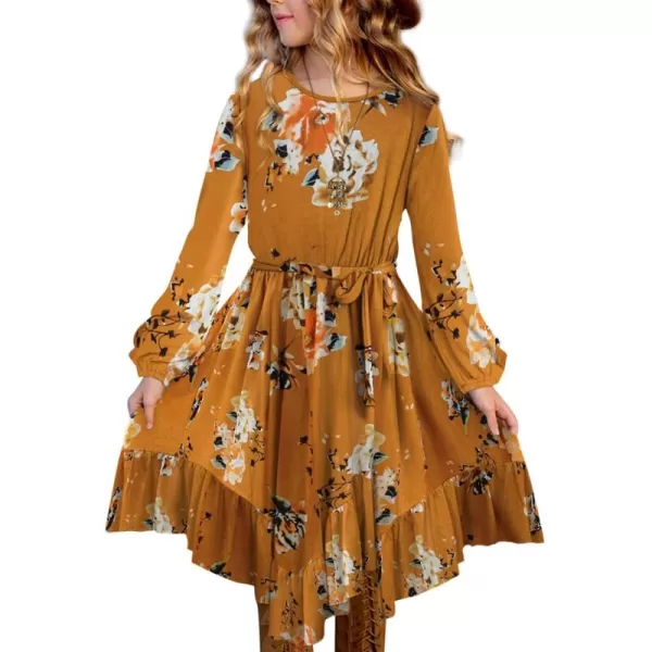 blibean Tween Girl Fashion Swing Dress Boho A-line Dresses 4-13 Years