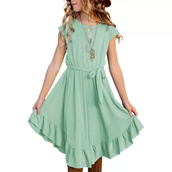 blibean Tween Girl Fashion Swing Dress Boho A-line Dresses 4-13 Years