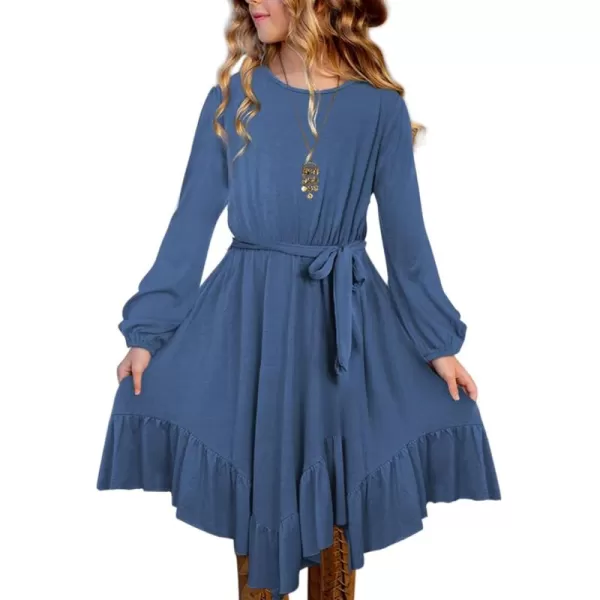 blibean Tween Girl Fashion Swing Dress Boho A-line Dresses 4-13 Years