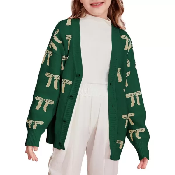 blibean Tween Girls Long Sleeve Open Front Cardigan Sweater Size 6-15 Years