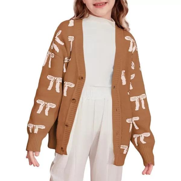 blibean Tween Girls Long Sleeve Open Front Cardigan Sweater Size 6-15 Years