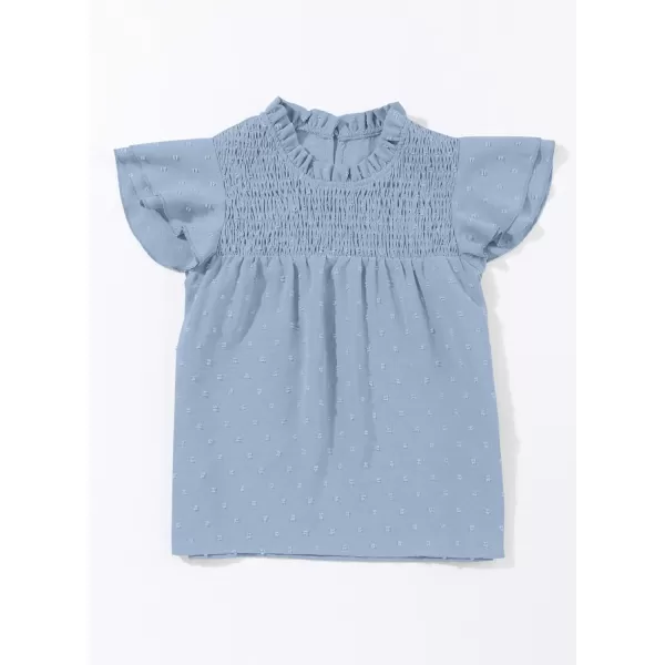 bilbean Girls Elegant Polked Swiss Dot Long Sleeve Shirts Tops 6-15 Years