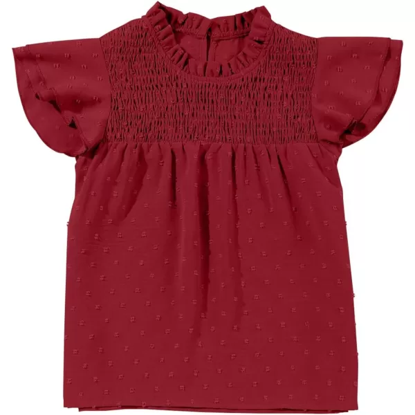 bilbean Girls Elegant Polked Swiss Dot Long Sleeve Shirts Tops 6-15 Years