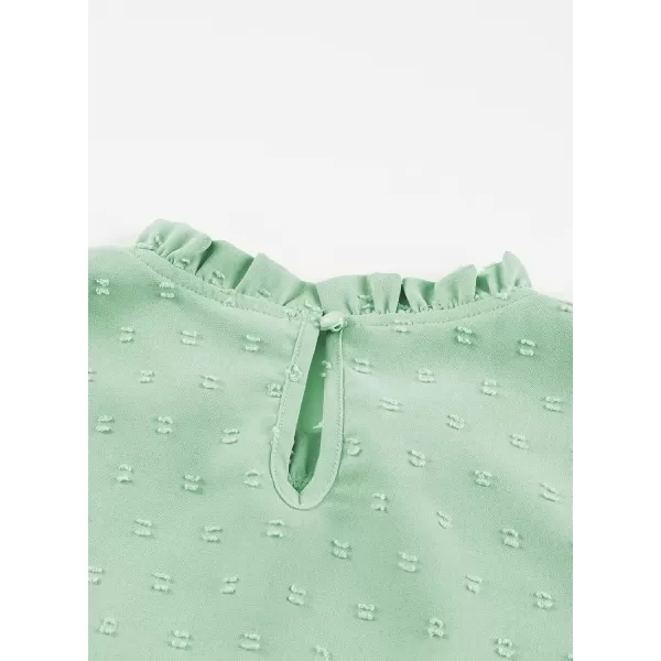 bilbean Girls Elegant Polked Swiss Dot Long Sleeve Shirts Tops 6-15 Years