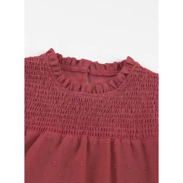 bilbean Girls Elegant Polked Swiss Dot Long Sleeve Shirts Tops 6-15 Years