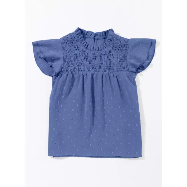 bilbean Girls Elegant Polked Swiss Dot Long Sleeve Shirts Tops 6-15 Years