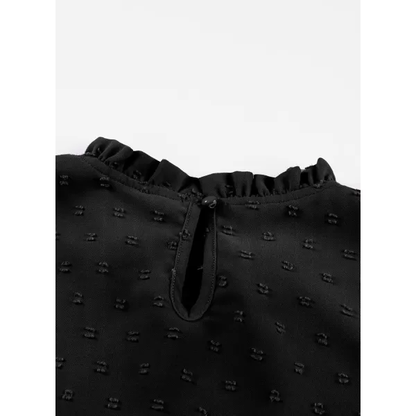 bilbean Girls Elegant Polked Swiss Dot Long Sleeve Shirts Tops 6-15 Years