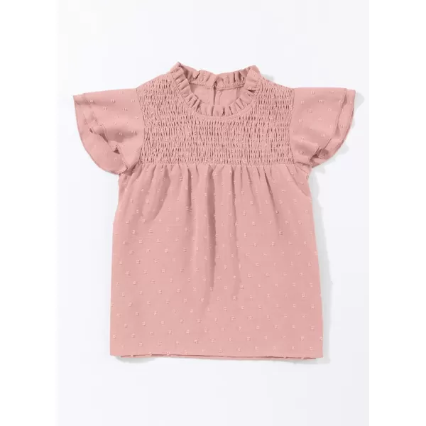 bilbean Girls Elegant Polked Swiss Dot Long Sleeve Shirts Tops 6-15 Years