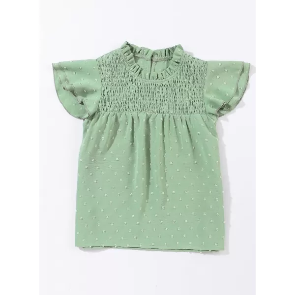 bilbean Girls Elegant Polked Swiss Dot Long Sleeve Shirts Tops 6-15 Years