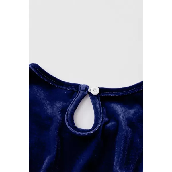 blibean Girl Fall Long Sleeve Velvet Dress Kid Size 6-15 Years Old