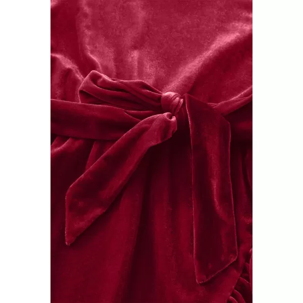 blibean Girl Fall Long Sleeve Velvet Dress Kid Size 6-15 Years Old