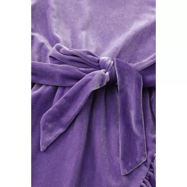blibean Girl Fall Long Sleeve Velvet Dress Kid Size 6-15 Years Old