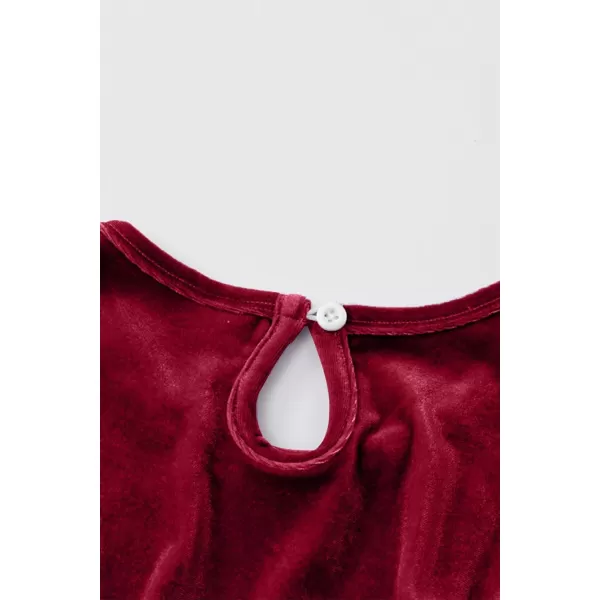 blibean Girl Fall Long Sleeve Velvet Dress Kid Size 6-15 Years Old