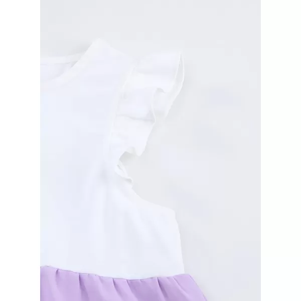 blibean Girl Summer Color Black Ruffle Sleeve Shirts Size 4-15 Years