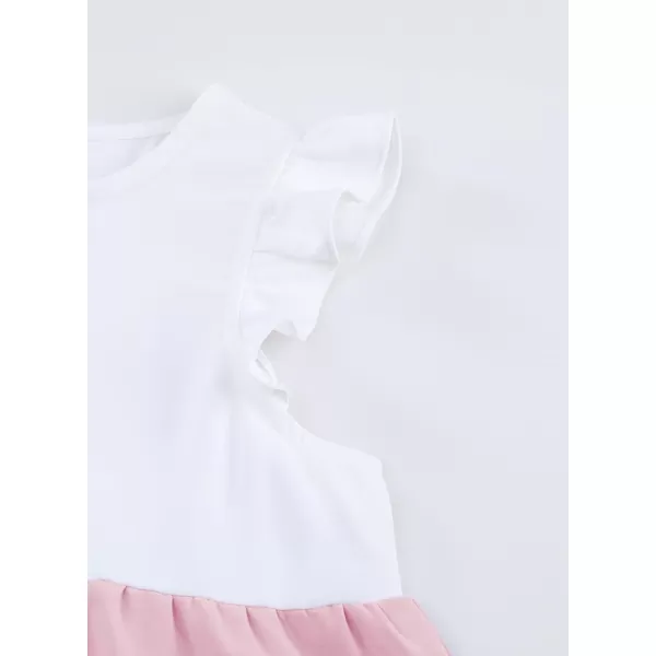 blibean Girl Summer Color Black Ruffle Sleeve Shirts Size 4-15 Years