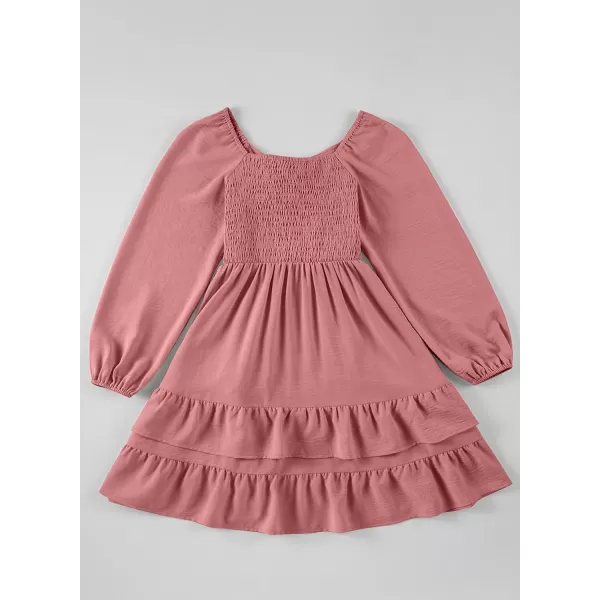 blibean Girls 2024 Fall Dresses Tween Long Sleeve Tie Back Dress Size 6-15 Years