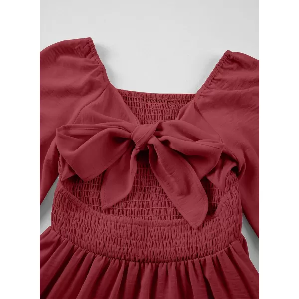 blibean Girls 2024 Fall Dresses Tween Long Sleeve Tie Back Dress Size 6-15 Years