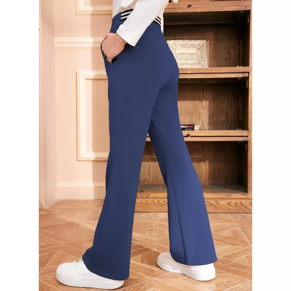 blibean Girls Dressy Bell Bottom School Uniform Pants Size 6-15 Years