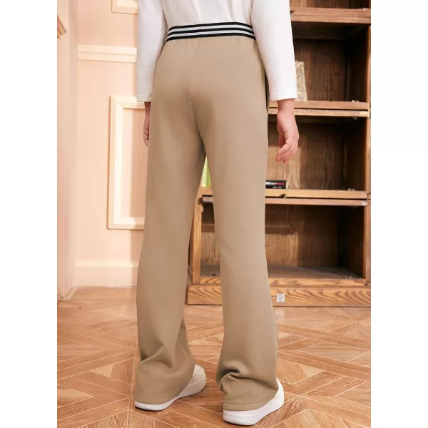 blibean Girls Dressy Bell Bottom School Uniform Pants Size 6-15 Years