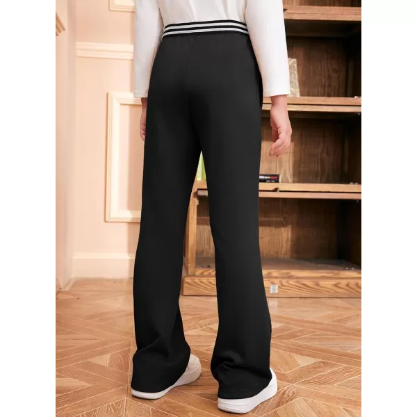 blibean Girls Dressy Bell Bottom School Uniform Pants Size 6-15 Years