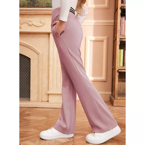 blibean Girls Dressy Bell Bottom School Uniform Pants Size 6-15 Years