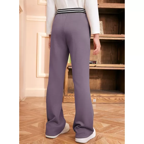 blibean Girls Dressy Bell Bottom School Uniform Pants Size 6-15 Years