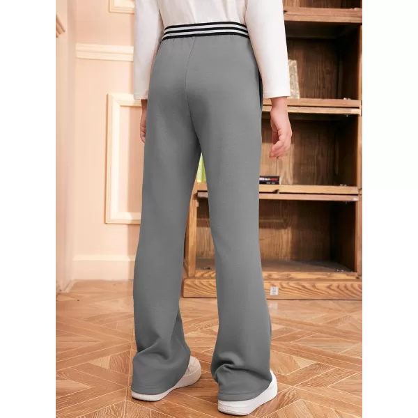 blibean Girls Dressy Bell Bottom School Uniform Pants Size 6-15 Years