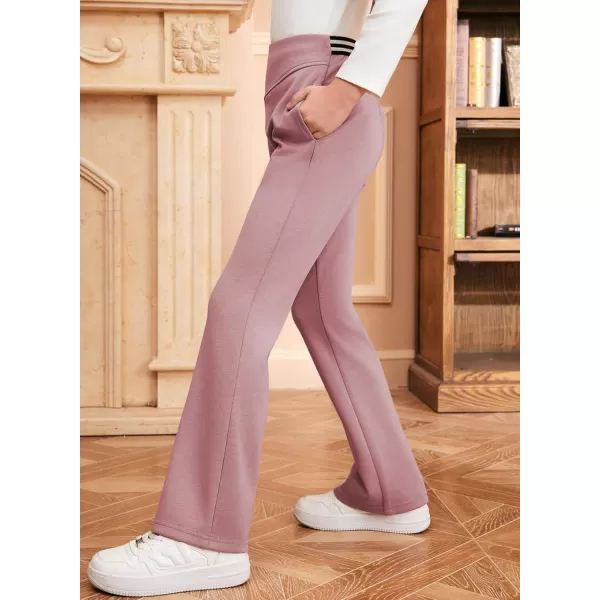 blibean Girls Dressy Bell Bottom School Uniform Pants Size 6-15 Years