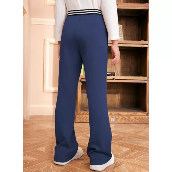 blibean Girls Dressy Bell Bottom School Uniform Pants Size 6-15 Years