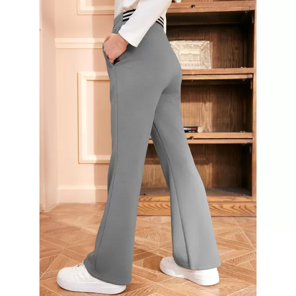 blibean Girls Dressy Bell Bottom School Uniform Pants Size 6-15 Years