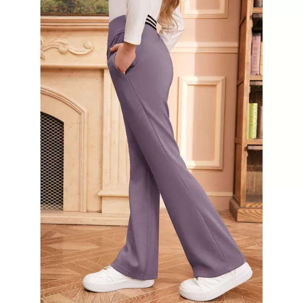 blibean Girls Dressy Bell Bottom School Uniform Pants Size 6-15 Years