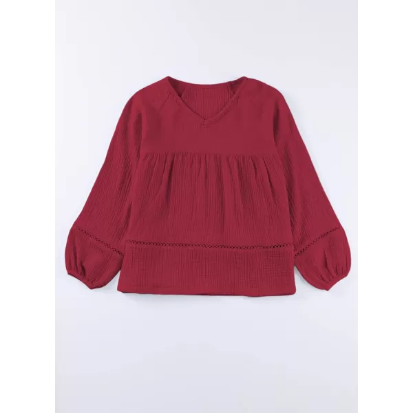 blibean Girls Elegant Boho Long Sleeve Blouse Size 4-13 Years Old