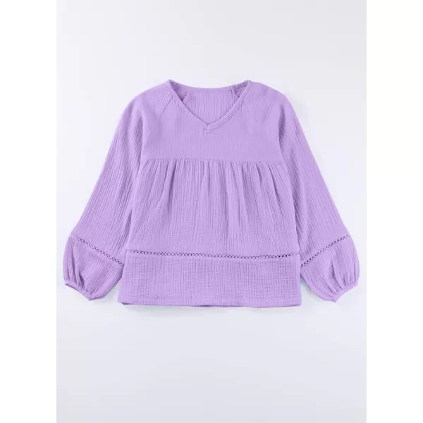 blibean Girls Elegant Boho Long Sleeve Blouse Size 4-13 Years Old