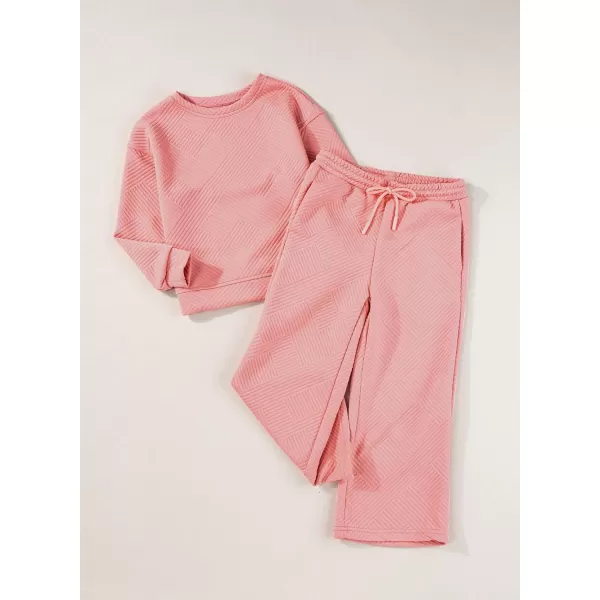 blibean Girls Fall Clothes Set Tween Rib Knit Sweatsuit Outfits Size 4-13 Years