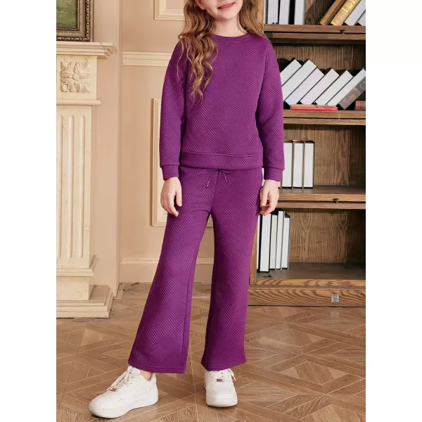blibean Girls Fall Clothes Set Tween Rib Knit Sweatsuit Outfits Size 4-13 Years