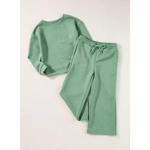 blibean Girls Fall Clothes Set Tween Rib Knit Sweatsuit Outfits Size 4-13 Years
