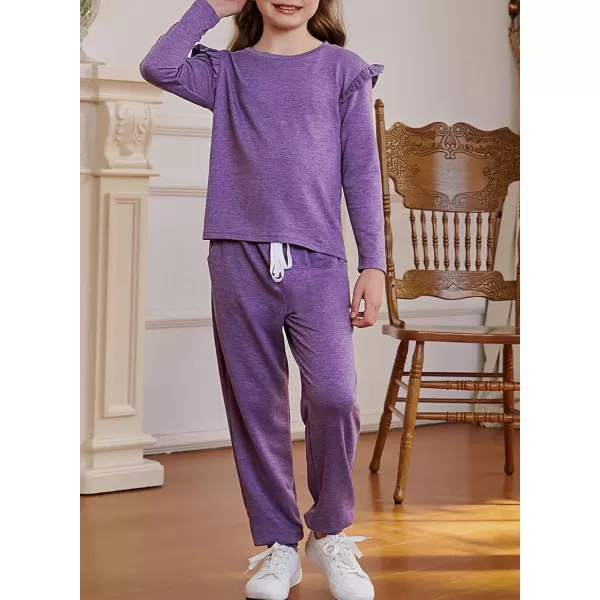 blibean Girls Fall Clothing Sets Stylish Sweatsuit Outfits Size 4-13 Years Old