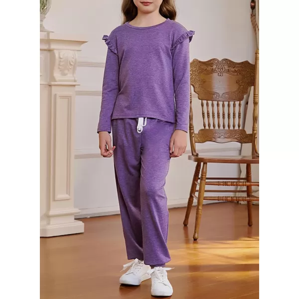 blibean Girls Fall Clothing Sets Stylish Sweatsuit Outfits Size 4-13 Years Old