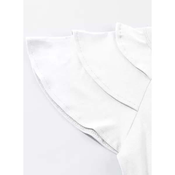 blibean Girls Fashion Layer Ruffle Short Sleeve Shirt Size 6-15 Years