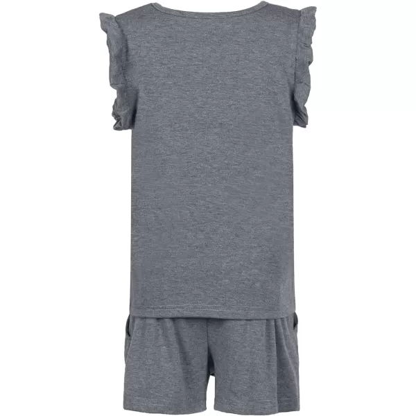 blibean Girls Summer Clothes Sets Ruffle Sleeveless Matching Outfits Size 4-13 Year Old
