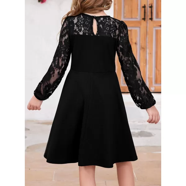 blibean Teen Girls Fall Formal Dresses Kids Long Sleeve Soft Knit Dress Size 6-15 Years