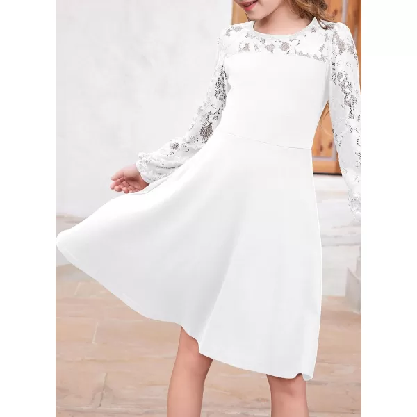 blibean Teen Girls Fall Formal Dresses Kids Long Sleeve Soft Knit Dress Size 6-15 Years