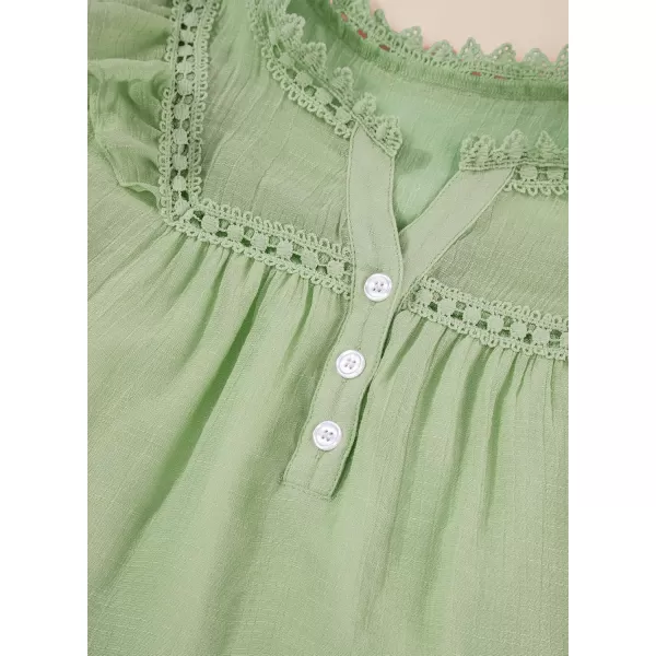 blibean Teen Girls Shirt Solid Ruffle Short Sleeve Button Blouse Size 6-15 Years