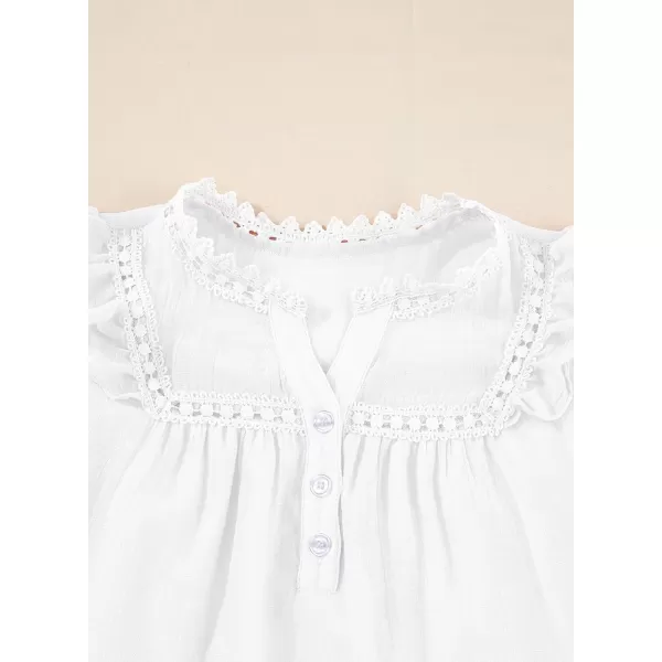 blibean Teen Girls Shirt Solid Ruffle Short Sleeve Button Blouse Size 6-15 Years